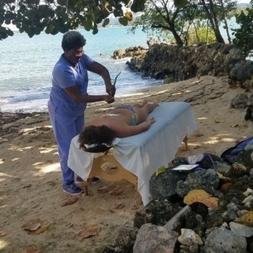 Massage by the beach