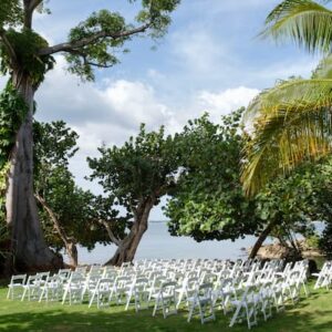 CHairs for wedding facing bay (1)