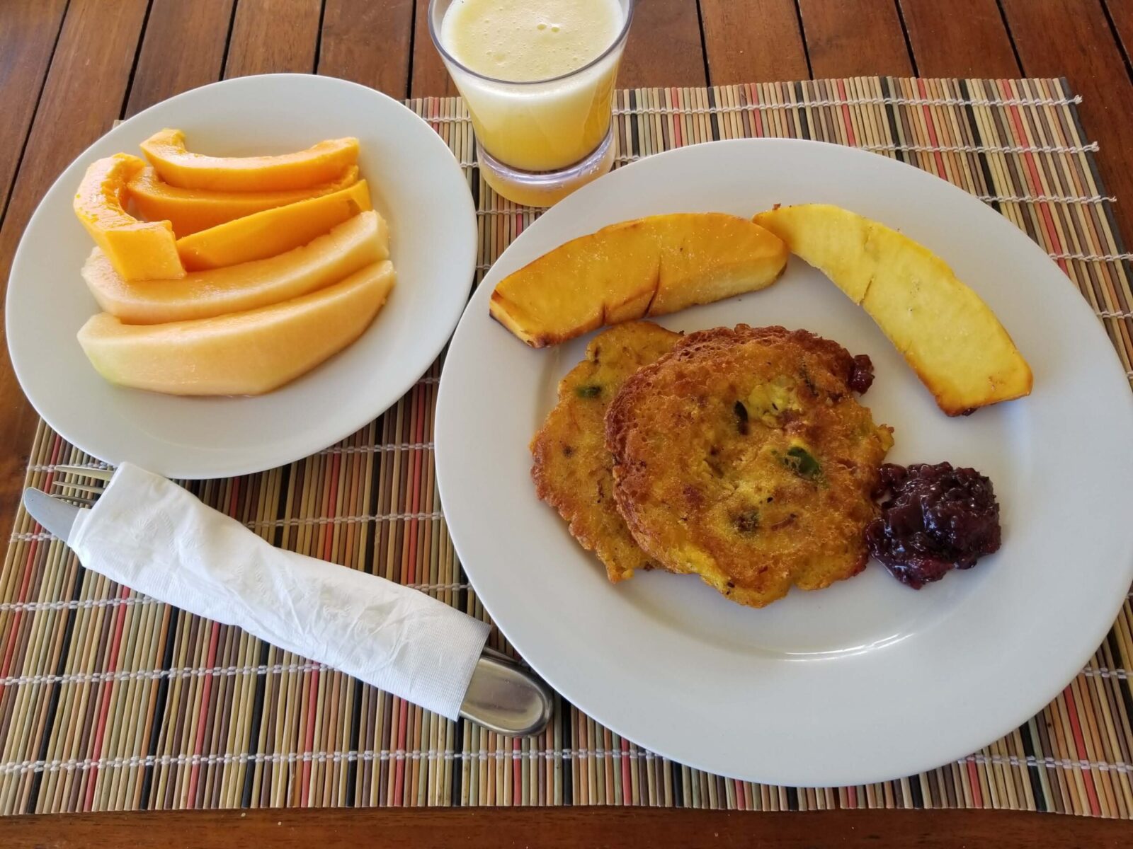Codfish Fritters with Breadfruit and chutney